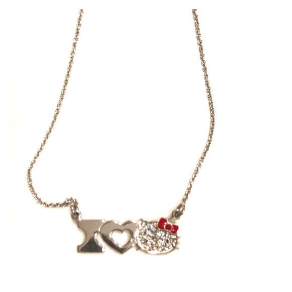 “ I ❤️ Hello Kitty” necklace (silver) - Picture 1 of 1